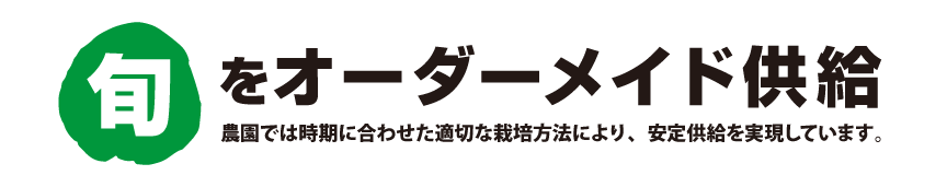旬をオーダーメイド供給